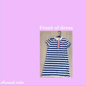 Tommy Hilfiger striped dress with H logo on top left